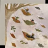 Cottontails Baby Cards*Autumn Leaves Card