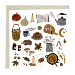 Cottontails Baby Cards*Autumn Treasures Card