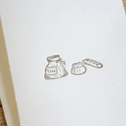 Cottontails Baby Cards|Little Kitchen*Cottontails handmade card - bread