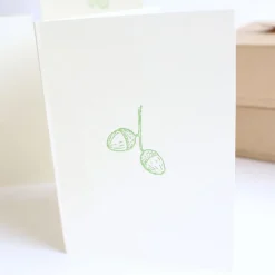 Cottontails Baby Cards*Cottontails handmade card - acorn