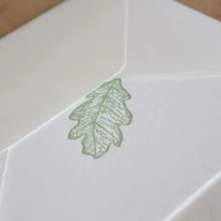 Cottontails Baby Cards*Cottontails handmade card - oak leaf