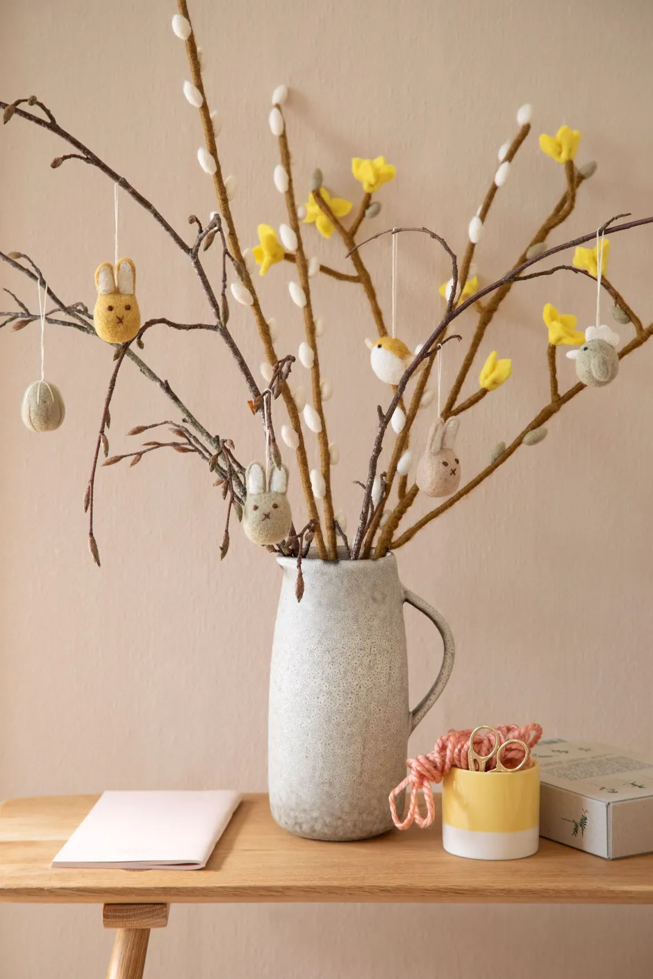 Cottontails Baby Handmade Felt*En Gry & Sif - handmade trio of birds