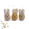 Cottontails Baby Felt Bunnies|Handmade Felt*En Gry & Sif - handmade trio of bunnies