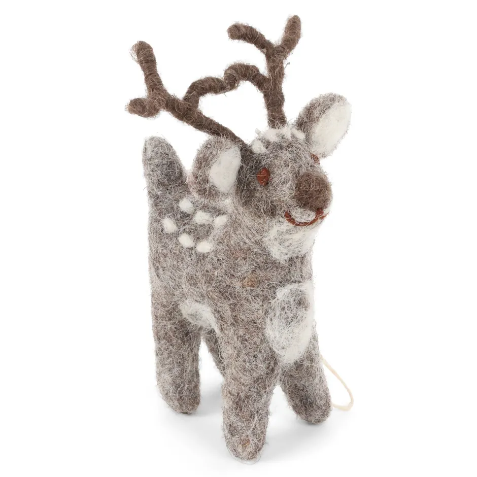 Cottontails Baby Handmade Felt*En Gry & Sif cute grey deer - small