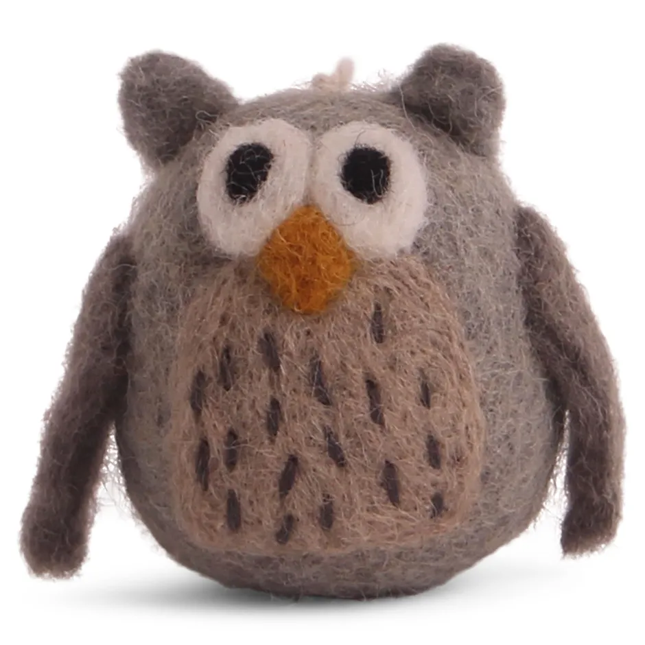 Cottontails Baby Handmade Felt*En Gry & Sif little round owl