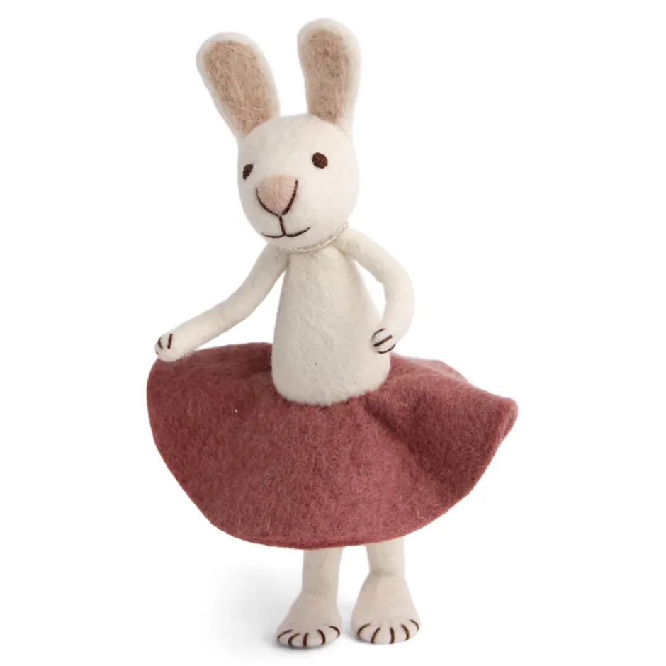 Cottontails Baby Felt Bunnies|Soft Toy Bunnies*En Gry & Sif little white hare - ballet
