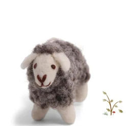 Cottontails Baby Handmade Felt*En Gry & Sif little woolly sheep - grey