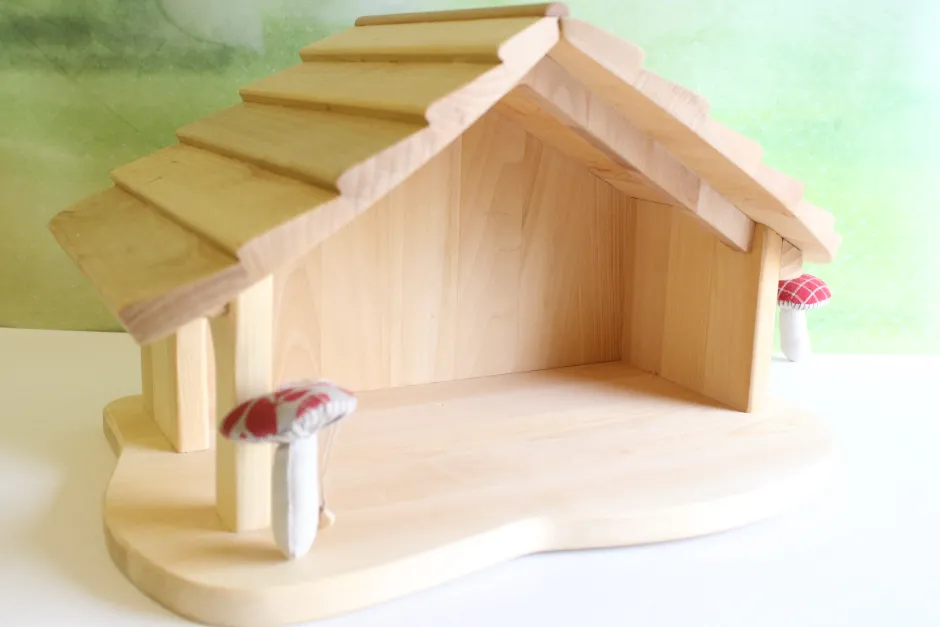 Cottontails Baby Wooden Toys*Gluckskafer Handmade Wooden Cottage