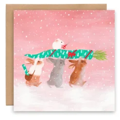 Cottontails Baby Cards*Greeting Card - Christmas Carrot