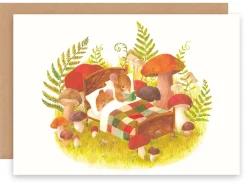 Cottontails Baby Cards*Greeting Card - Mice in Patchwork Bed