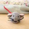 Cottontails Baby Handmade Felt*Handmade little felt mouse - grey