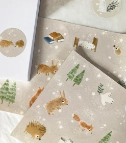 Cottontails Baby Stickers & Stationery|Craft & Stickers*Handmade Paper Stickers - Bunny Woodland