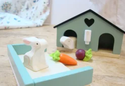 Cottontails Baby Wooden Toys|Wooden Bunnies*Little Wooden Bunny House