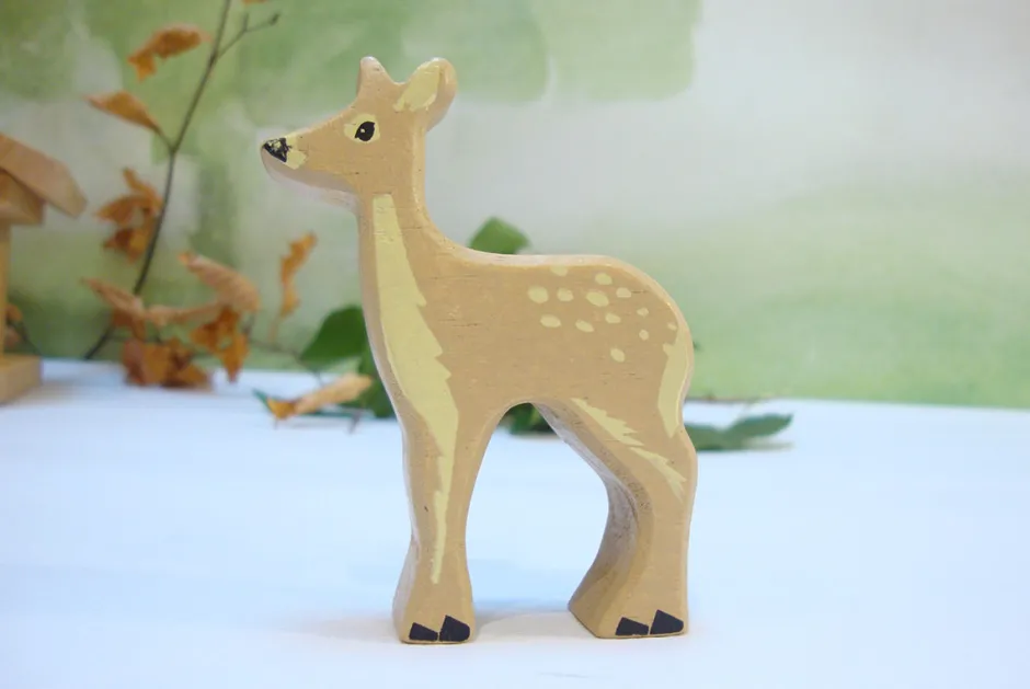 Cottontails Baby Wooden Toys*Little wooden woodland animal - deer