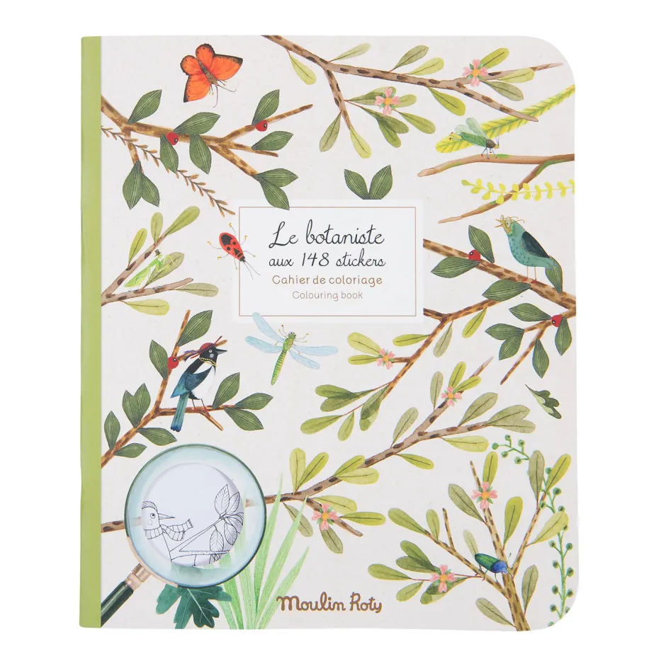 Cottontails Baby Craft & Stickers|Garden & Nature*Moulin Roty botanist colouring & sticker book