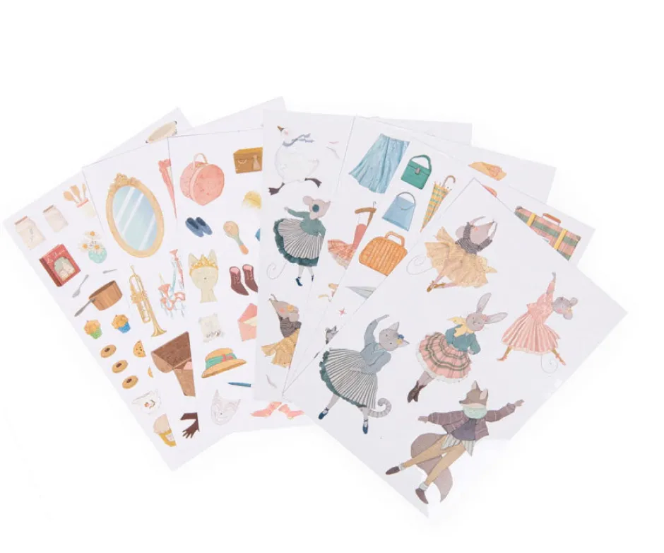Cottontails Baby Craft & Stickers*Moulin Roty Dance School Colouring & Sticker Book