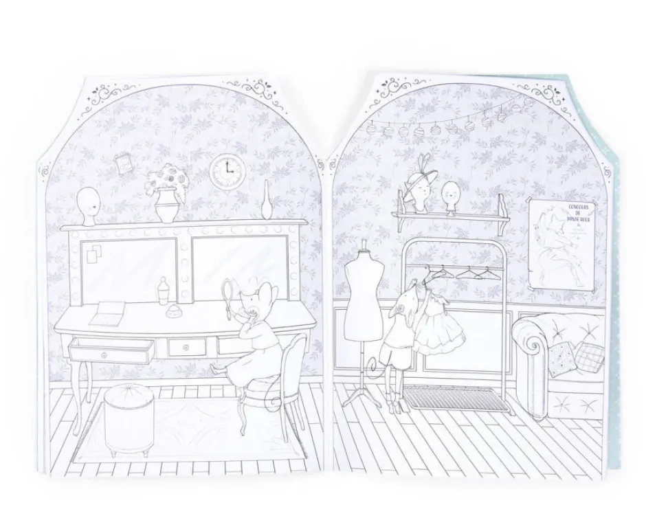 Cottontails Baby Craft & Stickers*Moulin Roty Dance School Colouring & Sticker Book