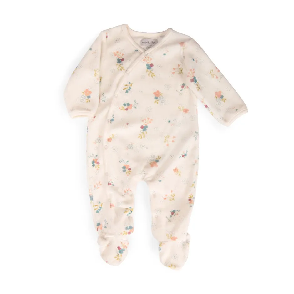 Cottontails Baby Clothing & Nursery*Moulin Roty Floral Baby Sleepsuit - 1 month