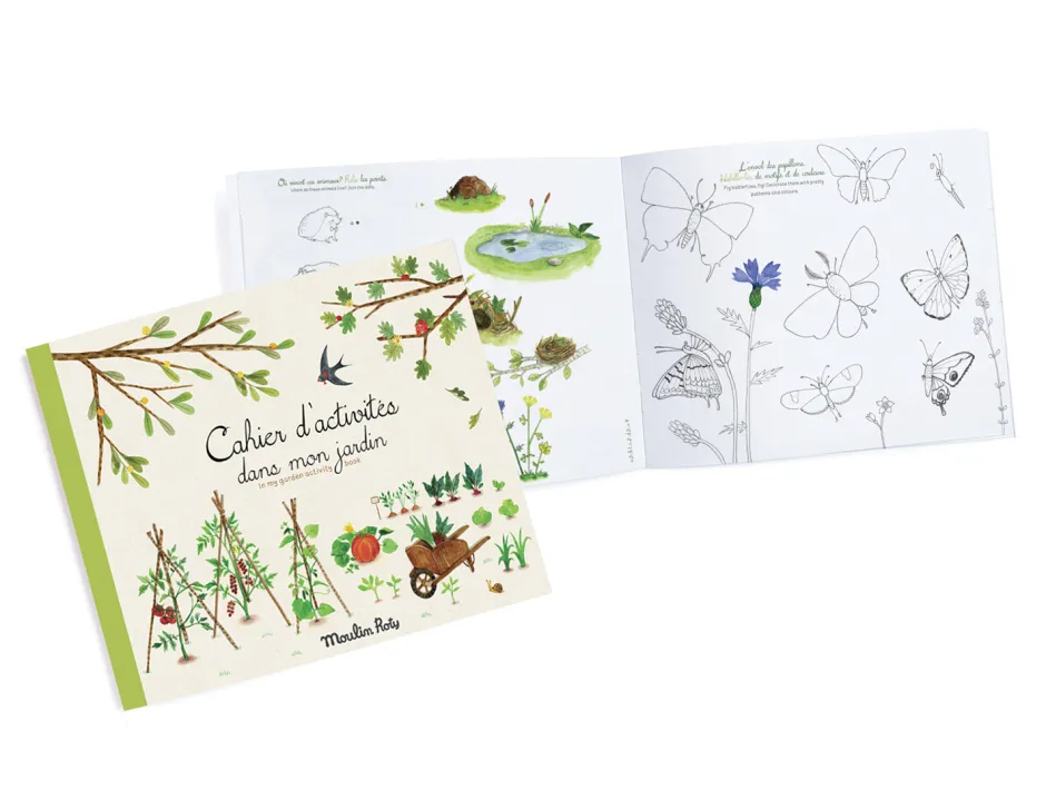 Cottontails Baby Craft & Stickers|Garden & Nature*Moulin Roty Garden Activity book