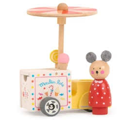 Cottontails Baby Wooden Toys*Moulin Roty Grand Family Wooden Ice Cream Cart