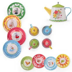 Cottontails Baby Little Kitchen*Moulin Roty Grand Family metal tea set
