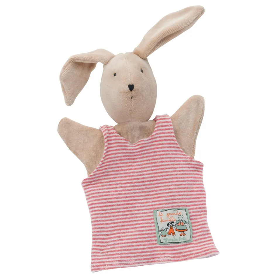 Cottontails Baby Bunnies For Babies|Puppets & Theatre*Moulin Roty hand puppet - Sylvain Rabbit