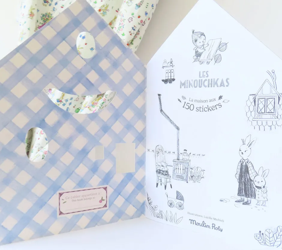 Cottontails Baby Craft & Stickers*Moulin Roty Minouchkas Colouring & Sticker Book
