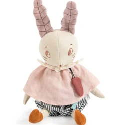 Cottontails Baby Bunnies For Babies|Musical & Activity*Moulin Roty musical linen rabbit