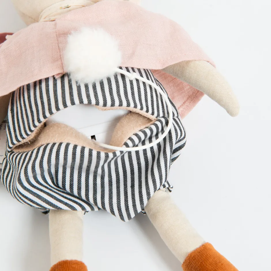 Cottontails Baby Bunnies For Babies|Musical & Activity*Moulin Roty musical linen rabbit