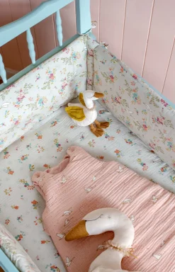 Cottontails Baby Clothing & Nursery*Moulin Roty Pink Swans Baby Quilt 90cm