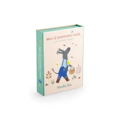 Cottontails Baby Musical & Activity|Musical & Activity*Moulin Roty Pomme des Bois 'My First 12 Months' card set