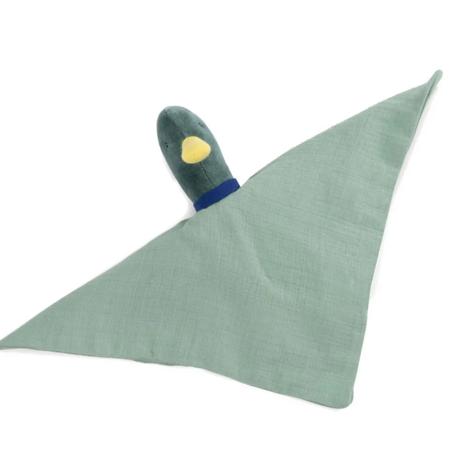 Cottontails Baby Comforters & Rattles*Moulin Roty Pomme des Bois - muslin duck comforter
