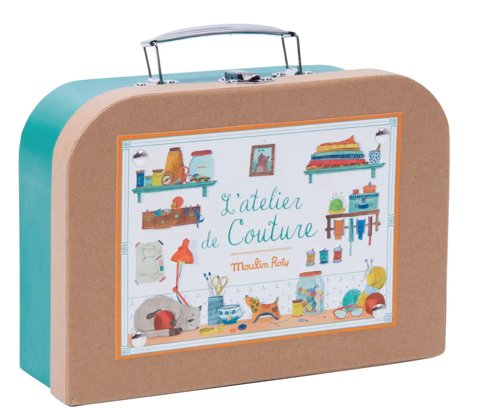 Cottontails Baby Craft & Stickers*Moulin Roty sewing & knitting suitcase