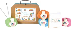 Cottontails Baby Craft & Stickers*Moulin Roty sewing & knitting suitcase