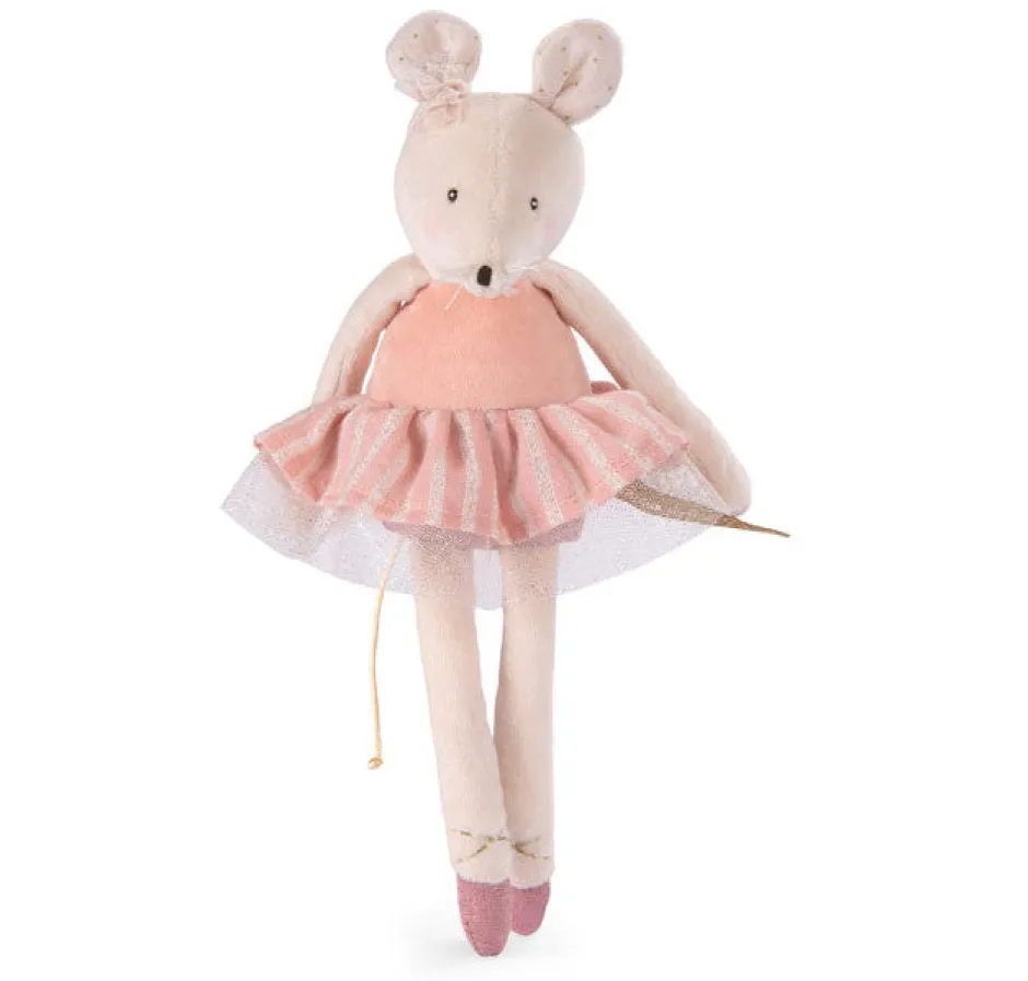 Cottontails Baby Baby Soft Toys|Soft Toys*Moulin Roty Soft Pink Velvet Mouse