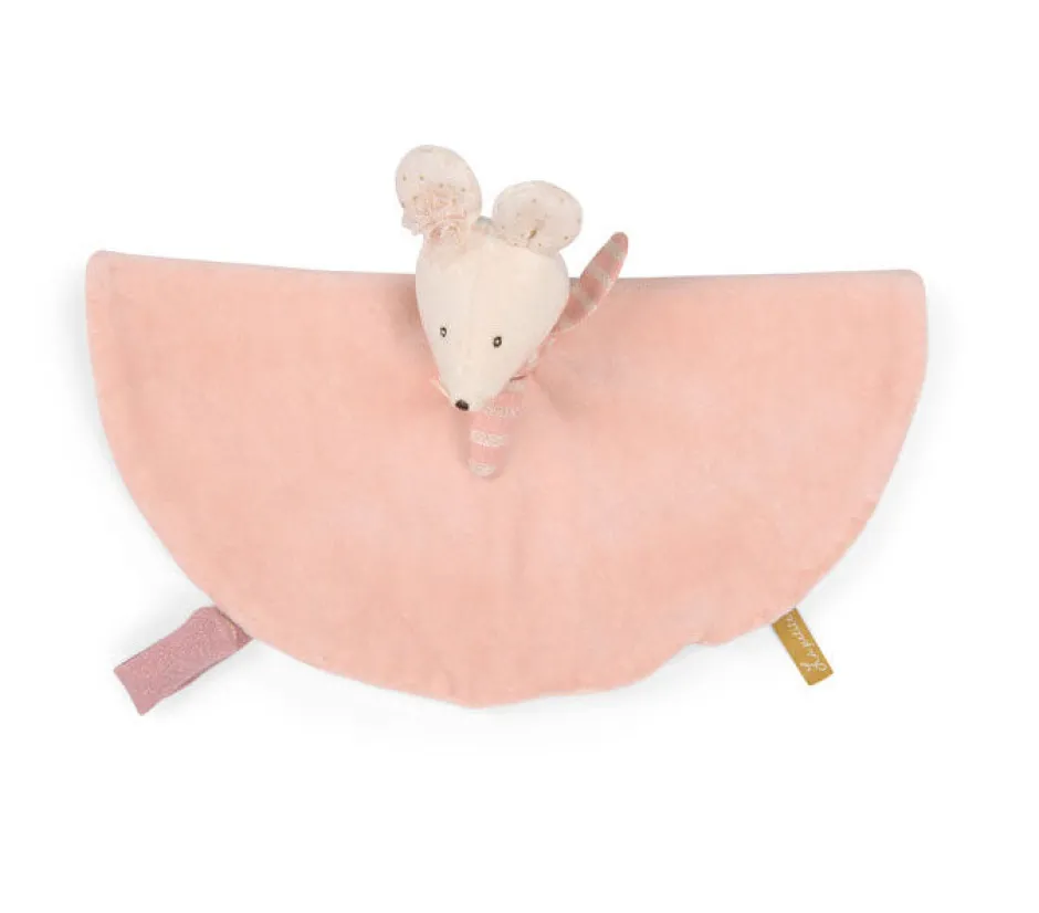 Cottontails Baby Comforters & Rattles*Moulin Roty sumptuous comforter - rose mouse