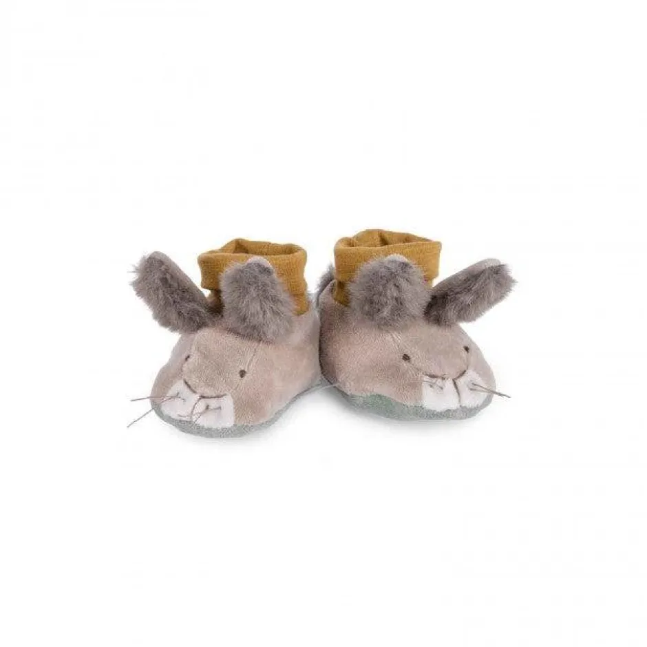 Cottontails Baby Bunnies For Babies|Clothing & Nursery*Moulin Roty Three Little Rabbits - baby slippers