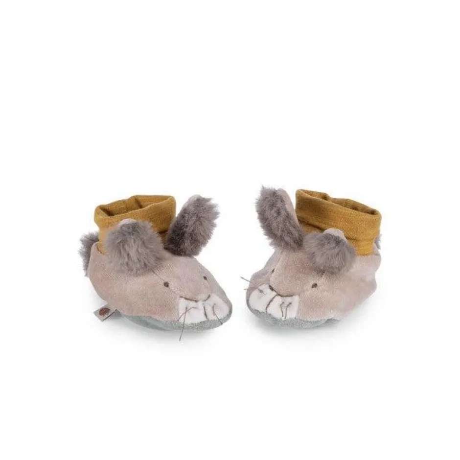 Cottontails Baby Bunnies For Babies|Clothing & Nursery*Moulin Roty Three Little Rabbits - baby slippers