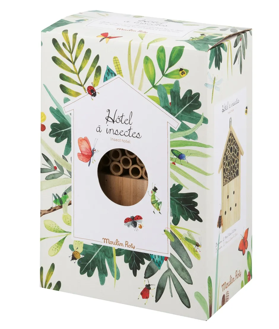 Cottontails Baby Garden & Nature*Moulin Roty wooden insect hotel
