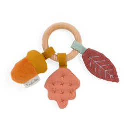 Cottontails Baby Comforters & Rattles*Moulin Roty wooden oak tree rattle