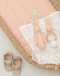 Cottontails Baby Bunnies For Babies|Comforters & Rattles*Mr Pickles Cotton Linen Rabbit Rattle