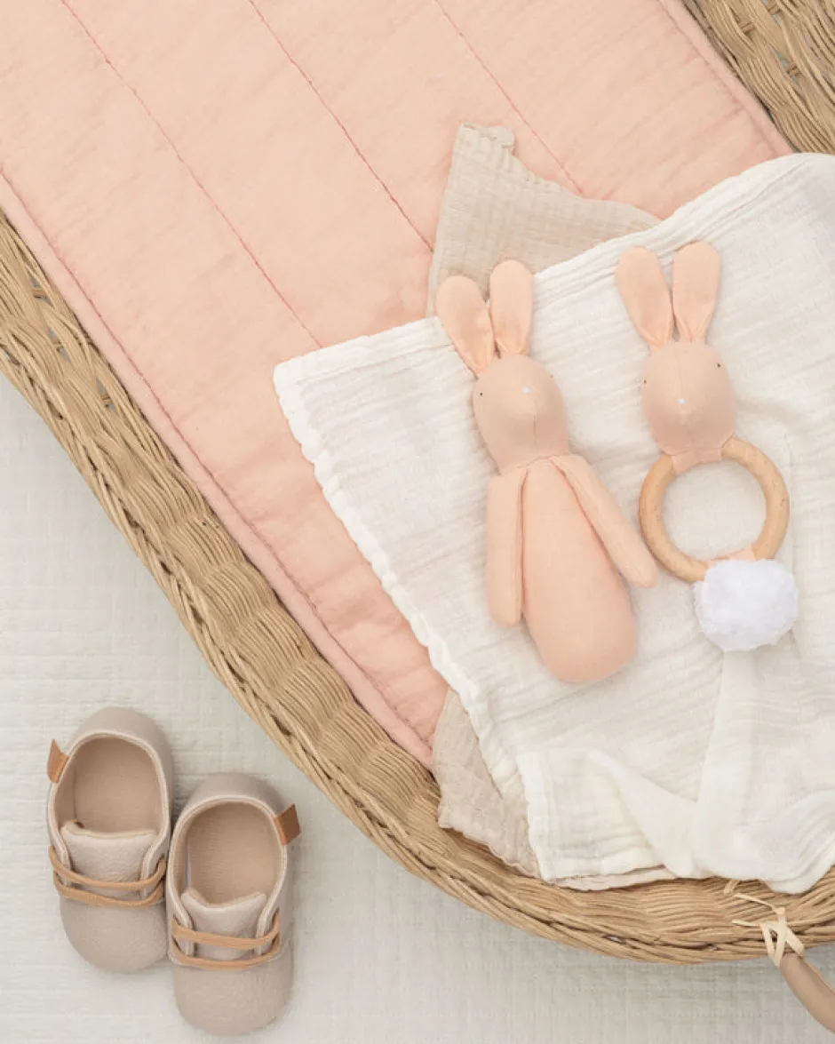 Cottontails Baby Bunnies For Babies|Comforters & Rattles*Mr Pickles Cotton Linen Rabbit Rattle
