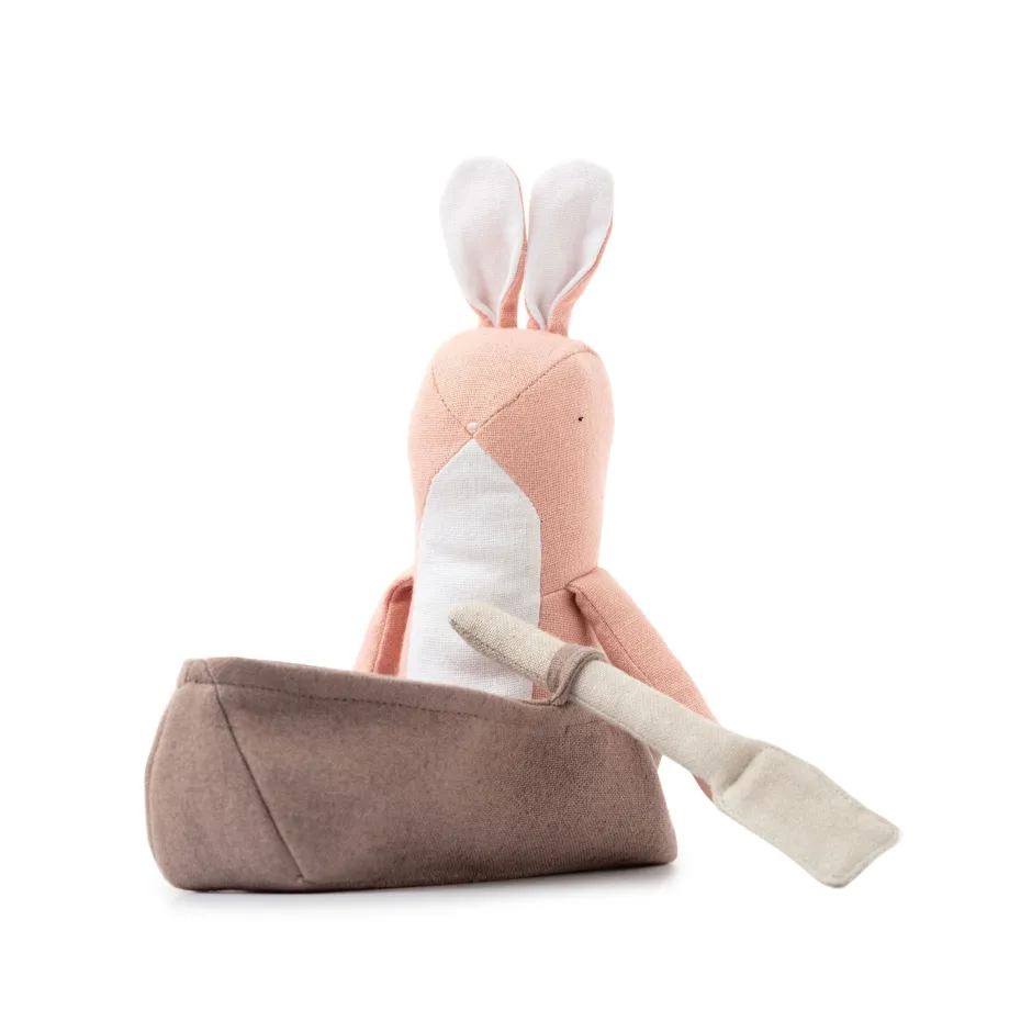 Cottontails Baby Soft Toy Bunnies|Bunnies For Babies*Mr Pickles Woodland Friends - Rachel Rabbit in a Boat