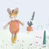 Cottontails Baby Bunnies For Babies|Handpicked Gift Sets*New Baby Gift-wrapped Set - Clay bunny & radish