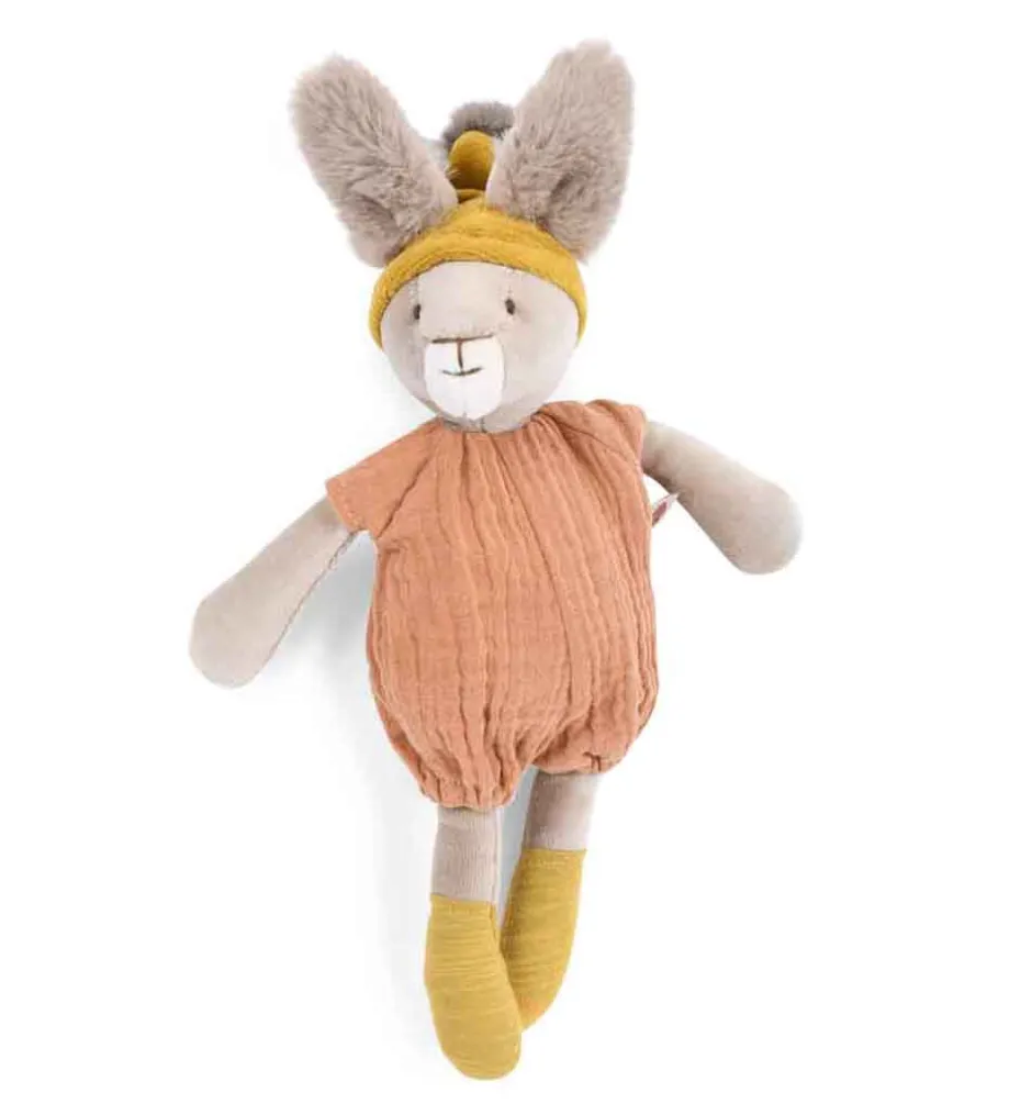 Cottontails Baby Bunnies For Babies|Handpicked Gift Sets*New Baby Gift-wrapped Set - Clay bunny & radish
