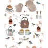 Cottontails Baby Cards|Bunny Cards & Stationery*Postcard & Envelope - Bunny Teatime
