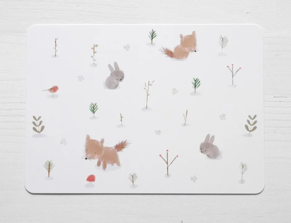 Cottontails Baby Cards|Bunny Cards & Stationery*Postcard & Envelope - Fox & Bunny Woodland