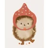 Cottontails Baby Cards*Postcard & Envelope - Pixie Hedgehog