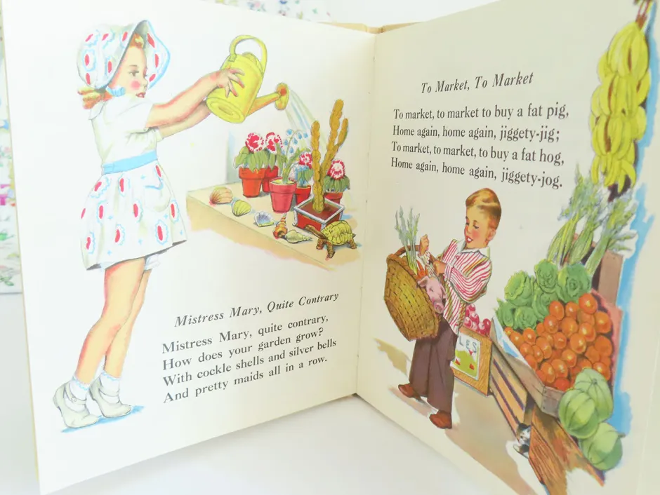 Cottontails Baby Vintage*VINTAGE children's book - Nursery Rhymes (1945)