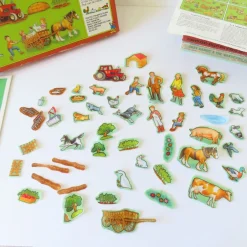 Cottontails Baby Vintage*VINTAGE Fuzzy-Felt play set - Farm